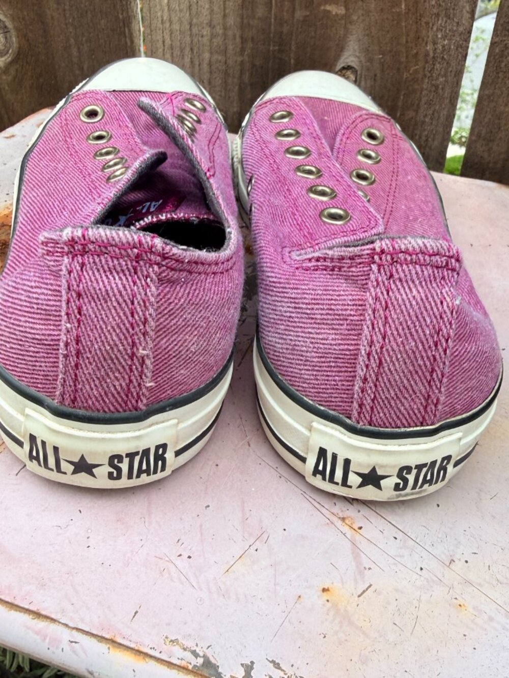 Mauve Pink Converse low Top Tennis Shoes Sneakers Chucks Size Womens 6.5 Mens 4. - Picture 3 of 6